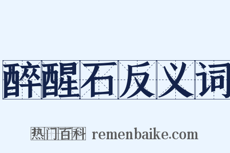 醉醒石反义词是什么意思的图片